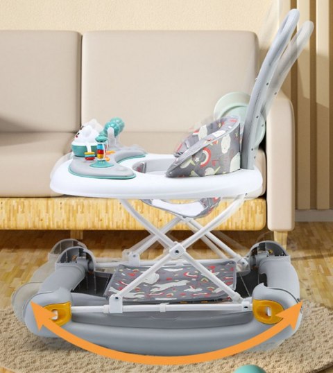 CHODZIK DLA DZIECI 2w1 PCHACZ DZASZEK MATA POD NÓŻKI FUNKCJA BUJANIA JAKOŚĆ