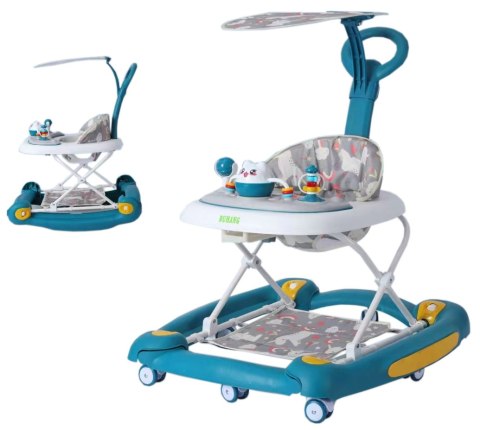 CHODZIK DLA DZIECI 2w1 PCHACZ DZASZEK MATA POD NÓŻKI FUNKCJA BUJANIA JAKOŚĆ