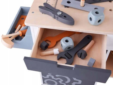 Duży Warsztat Drewniany + Narzędzia i Skrzynka dla Majsterkowicza Jakość