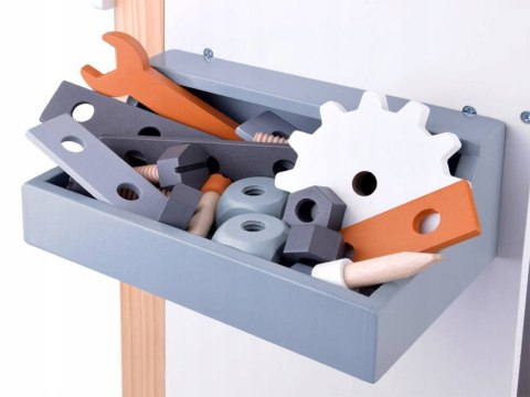 Duży Warsztat Drewniany + Narzędzia i Skrzynka dla Majsterkowicza Jakość