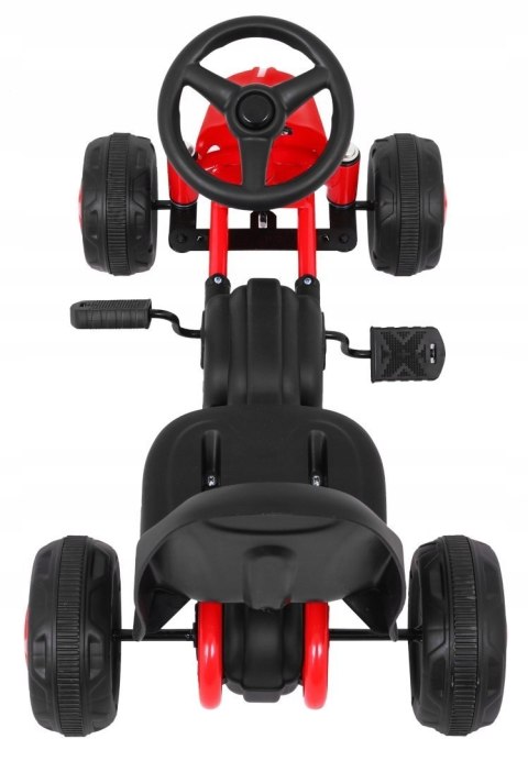 Gokart na Pedały dla Najmłodszych Pełna Obudowa Czerwony Jakość