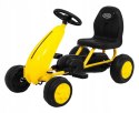 Gokart na Pedały dla Najmłodszych Pełna Obudowa Żółty Jakość