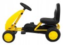 Gokart na Pedały dla Najmłodszych Pełna Obudowa Żółty Jakość