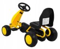 Gokart na Pedały dla Najmłodszych Pełna Obudowa Żółty Jakość