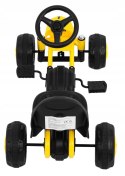 Gokart na Pedały dla Najmłodszych Pełna Obudowa Żółty Jakość