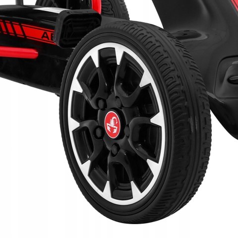 Gokart na Pedały dla dzieci Licencja ABARTH Koła EVA Wolny Bieg Czarny Gokart na Pedały dla dzieci Licencja ABARTH Koła EVA Wolny Bieg Czarny