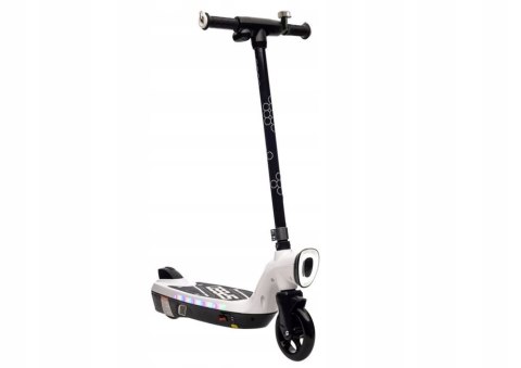 Hulajnoga Elektryczna dla Dzieci 12V 11km/h do 50kg LED Biała Hulajnoga Elektryczna dla Dzieci 12V 11km/h do 50kg LED Biała
