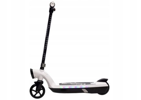 Hulajnoga Elektryczna dla Dzieci 12V 11km/h do 50kg LED Biała Hulajnoga Elektryczna dla Dzieci 12V 11km/h do 50kg LED Biała