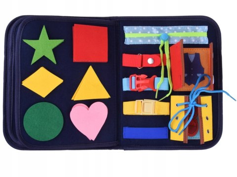 Materiałowa Kolorowa Książka Manipulacyjna Sensoryczna dla Dzieci