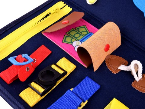 Materiałowa Kolorowa Książka Manipulacyjna Sensoryczna dla Dzieci