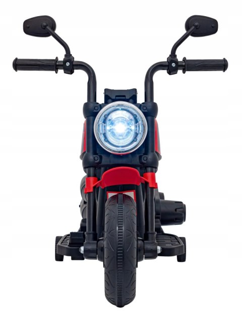 Motorek Chopper 1 Silnik 6V Boczne Kółka FM Radio Czerwony Motorek Chopper 1 Silnik 6V Boczne Kółka FM Radio Czerwony