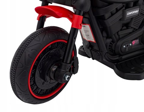 Motorek Chopper 1 Silnik 6V Boczne Kółka FM Radio Czerwony Motorek Chopper 1 Silnik 6V Boczne Kółka FM Radio Czerwony