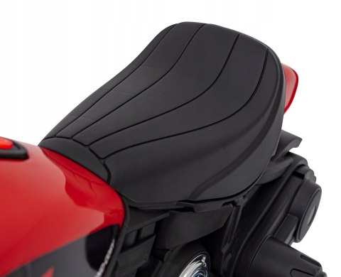Motorek Chopper 1 Silnik 6V Boczne Kółka FM Radio Czerwony Motorek Chopper 1 Silnik 6V Boczne Kółka FM Radio Czerwony