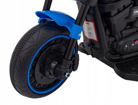 Motorek Chopper 1 Silnik 6V Boczne Kółka FM Radio Niebieski Motorek Chopper 1 Silnik 6V Boczne Kółka FM Radio Niebieski