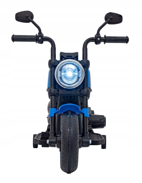 Motorek Chopper 1 Silnik 6V Boczne Kółka FM Radio Niebieski Motorek Chopper 1 Silnik 6V Boczne Kółka FM Radio Niebieski