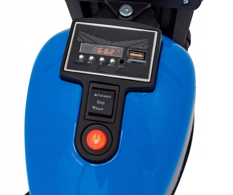 Motorek Chopper 1 Silnik 6V Boczne Kółka FM Radio Niebieski Motorek Chopper 1 Silnik 6V Boczne Kółka FM Radio Niebieski