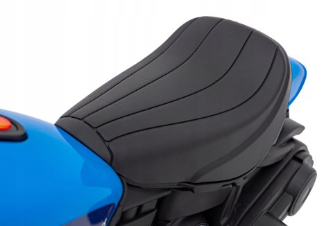 Motorek Chopper 1 Silnik 6V Boczne Kółka FM Radio Niebieski Motorek Chopper 1 Silnik 6V Boczne Kółka FM Radio Niebieski