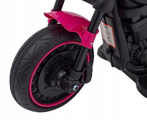 Motorek Chopper 1 Silnik 6V Boczne Kółka FM Radio Różowy