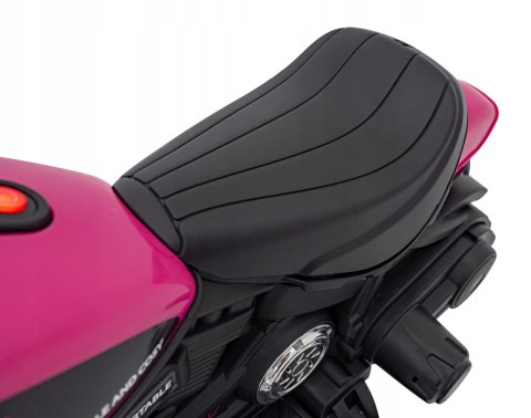 Motorek Chopper 1 Silnik 6V Boczne Kółka FM Radio Różowy