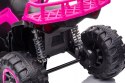 Quad Na Akumulator 2x45W Aku 12V Ekoskóra Piankowe Koła Czarny