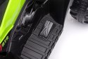 Quad Na Akumulator 2x45W Aku 12V Ekoskóra Piankowe Koła Zielony