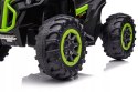 Quad Na Akumulator 2x45W Aku 12V Ekoskóra Piankowe Koła Zielony