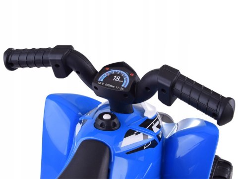 Quad na Akumulator Licencja Honda Ekoskóra LED Silnik 30W 6V Niebieski
