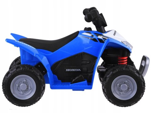 Quad na Akumulator Licencja Honda Ekoskóra LED Silnik 30W 6V Niebieski