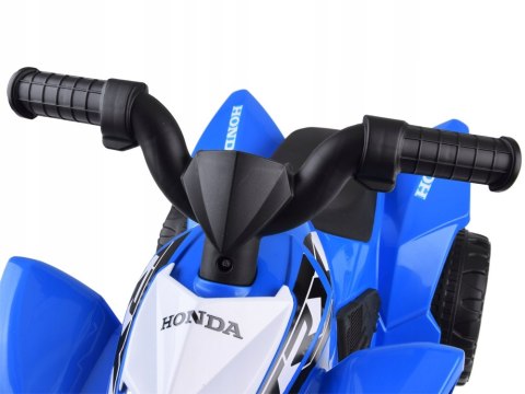 Quad na Akumulator Licencja Honda Ekoskóra LED Silnik 30W 6V Niebieski