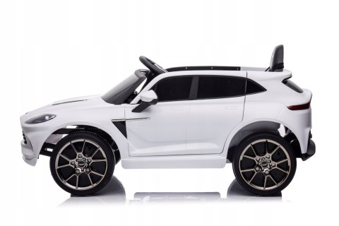 Aston Martin DBX na LIcencji 4 Silniki 12V Ekoskóra Piankowe Koła Biały