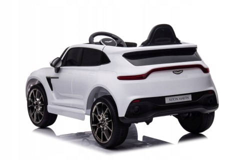 Aston Martin DBX na LIcencji 4 Silniki 12V Ekoskóra Piankowe Koła Biały