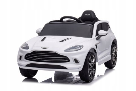 Aston Martin DBX na LIcencji 4 Silniki 12V Ekoskóra Piankowe Koła Biały