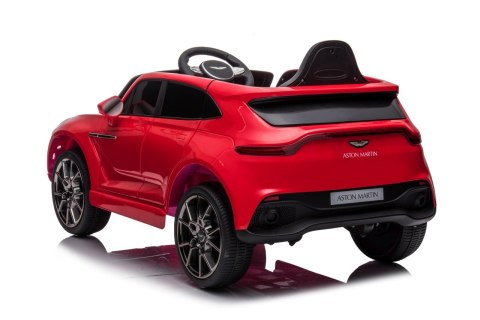 Aston Martin DBX na LIcencji 4 Silniki 12V Ekoskóra Piankowe Koła Czerwony