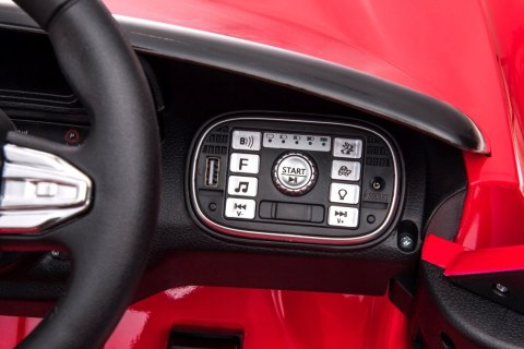 Aston Martin DBX na LIcencji 4 Silniki 12V Ekoskóra Piankowe Koła Czerwony