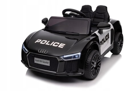 Audi R8 Policja na Licencji 2 Silniki 2x6V Ekoskóra Piankowe Koła Pilot Audi R8 Policja na Licencji 2 Silniki 2x6V Ekoskóra Piankowe Koła Pilot