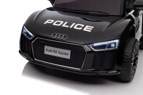 Audi R8 Policja na Licencji 2 Silniki 2x6V Ekoskóra Piankowe Koła Pilot Audi R8 Policja na Licencji 2 Silniki 2x6V Ekoskóra Piankowe Koła Pilot