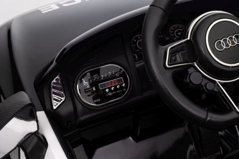 Audi R8 Policja na Licencji 2 Silniki 2x6V Ekoskóra Piankowe Koła Pilot Audi R8 Policja na Licencji 2 Silniki 2x6V Ekoskóra Piankowe Koła Pilot