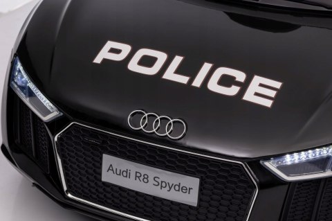 Audi R8 Policja na Licencji 2 Silniki 2x6V Ekoskóra Piankowe Koła Pilot Audi R8 Policja na Licencji 2 Silniki 2x6V Ekoskóra Piankowe Koła Pilot
