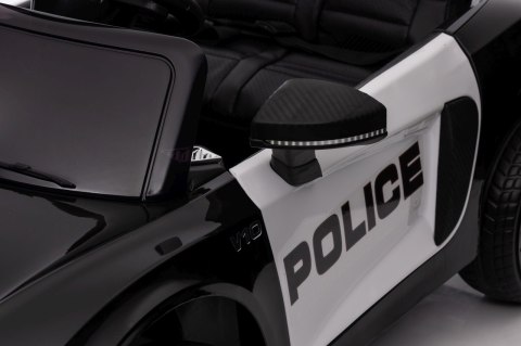 Audi R8 Policja na Licencji 2 Silniki 2x6V Ekoskóra Piankowe Koła Pilot Audi R8 Policja na Licencji 2 Silniki 2x6V Ekoskóra Piankowe Koła Pilot