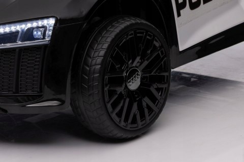 Audi R8 Policja na Licencji 2 Silniki 2x6V Ekoskóra Piankowe Koła Pilot Audi R8 Policja na Licencji 2 Silniki 2x6V Ekoskóra Piankowe Koła Pilot