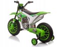 Motor Cross na Akumulator 2 Silniki 12V Piankowe Koła Zielony