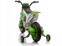 Motor Cross na Akumulator 2 Silniki 12V Piankowe Koła Zielony