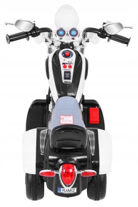 Motor Motorek Chopper na Akumulator Biały