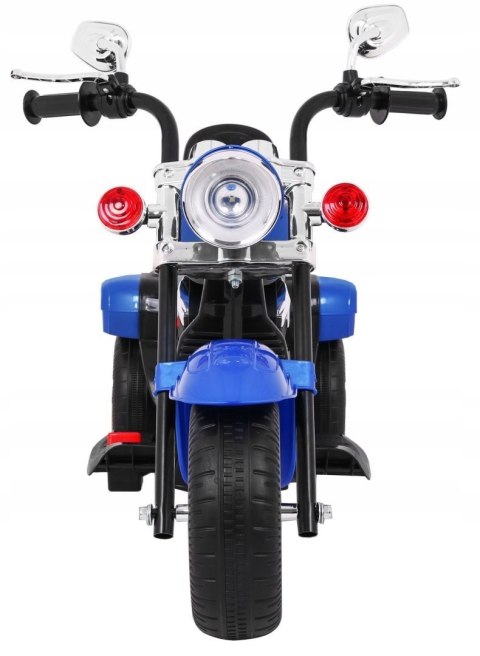 Motor Motorek Chopper na Akumulator Niebieski Motor Motorek Chopper na Akumulator Niebieski