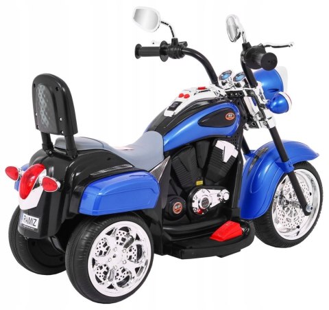 Motor Motorek Chopper na Akumulator Niebieski Motor Motorek Chopper na Akumulator Niebieski