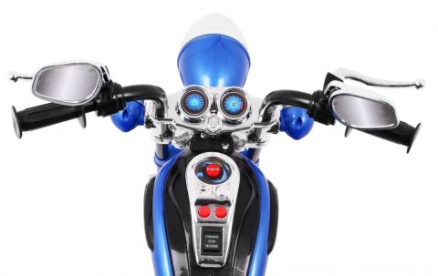 Motor Motorek Chopper na Akumulator Niebieski Motor Motorek Chopper na Akumulator Niebieski