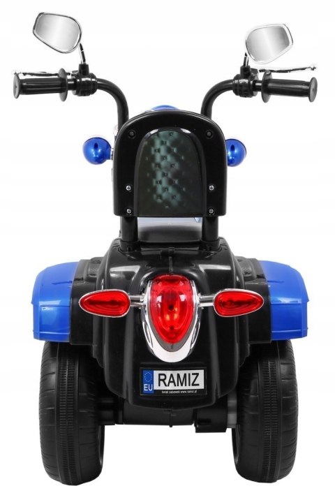 Motor Motorek Chopper na Akumulator Niebieski Motor Motorek Chopper na Akumulator Niebieski