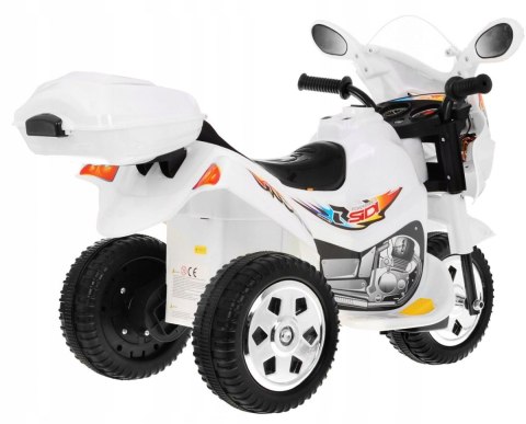 Motor Motorek Skuter 1 Silnik 6V Dźwięki Światło Biały Motor Motorek Skuter 1 Silnik 6V Dźwięki Światło Biały
