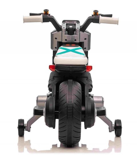 Motor Motorek na Akumulator Światło Dźwięki Biały Motor Motorek na Akumulator Światło Dźwięki Biały