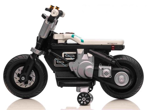 Motor Motorek na Akumulator Światło Dźwięki Biały Motor Motorek na Akumulator Światło Dźwięki Biały